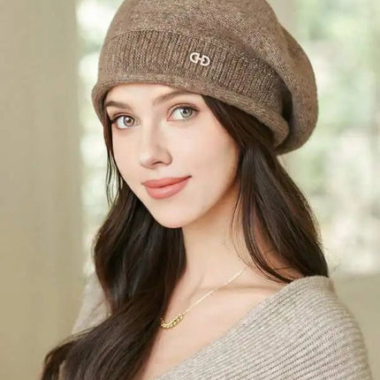 Béret Femme en Laine hiver - Gris - Ajustable (du 54 au 59) | La boutique du chapeau