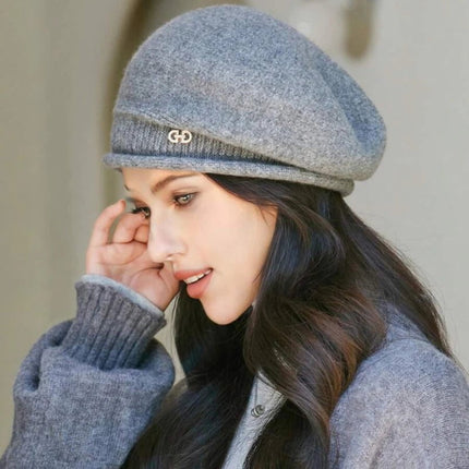 Béret Femme en Laine hiver - Café - Ajustable (du 54 au 59) | La boutique du chapeau