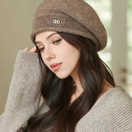 Béret Femme en Laine hiver - Gris - Ajustable (du 54 au 59) | La boutique du chapeau