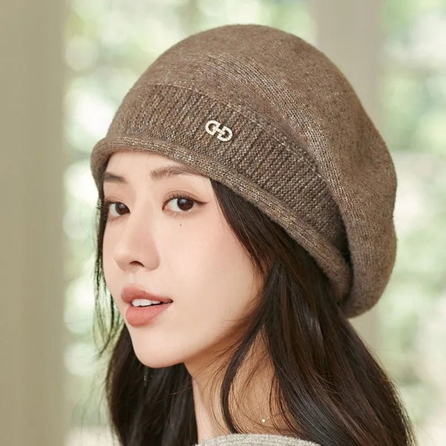 Béret Femme en Laine hiver - Café - Ajustable (du 54 au 59) | La boutique du chapeau