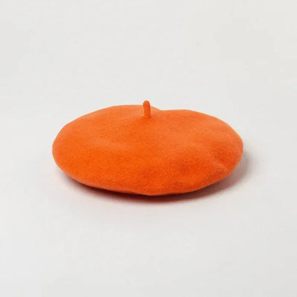 Béret femme grande taille - Orange - L (58 - 59cm) | La boutique du chapeau