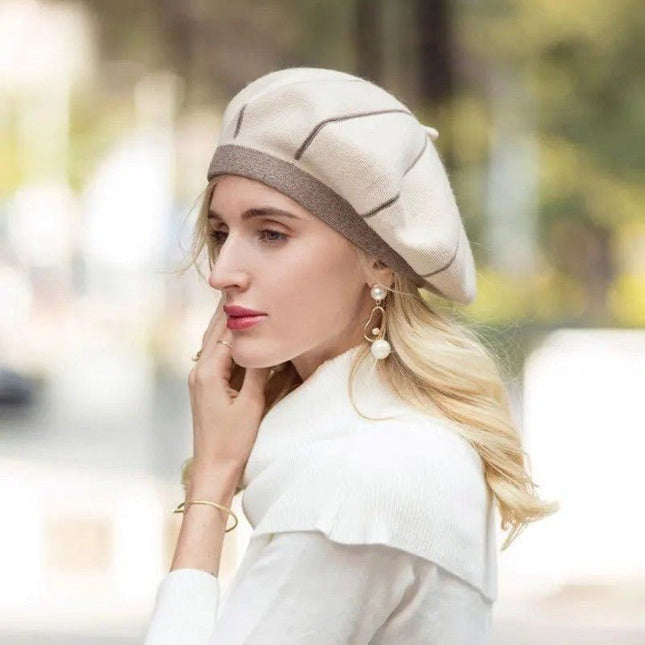 Béret femme luxe - Beige - M (56 - 58cm) | La boutique du chapeau