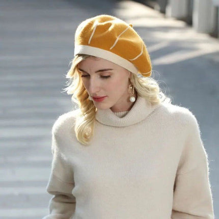 Béret femme luxe - Orange - M (56 - 58cm) | La boutique du chapeau