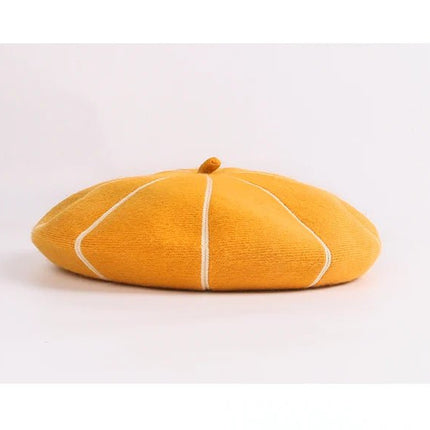 Béret femme luxe - Orange - M (56 - 58cm) | La boutique du chapeau
