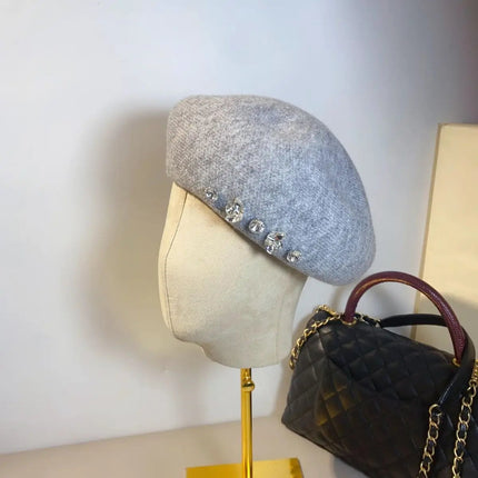 Béret femme tendance - Beige - Ajustable (du 54 au 59) | La boutique du chapeau