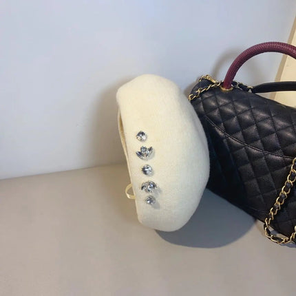 Béret femme tendance - Beige - Ajustable (du 54 au 59) | La boutique du chapeau