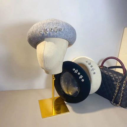 Béret femme tendance - Beige - Ajustable (du 54 au 59) | La boutique du chapeau