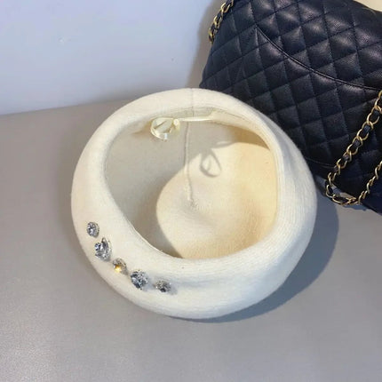 Béret femme tendance - Beige - Ajustable (du 54 au 59) | La boutique du chapeau