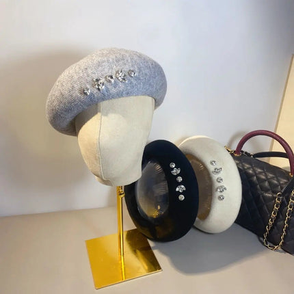 Béret femme tendance - Beige - Ajustable (du 54 au 59) | La boutique du chapeau