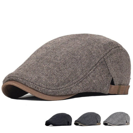 Béret grande taille - Noir - Ajustable (du 54 au 59) | La boutique du chapeau
