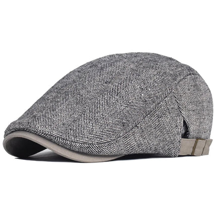 Béret grande taille - Gris foncé - Ajustable (du 54 au 59) | La boutique du chapeau