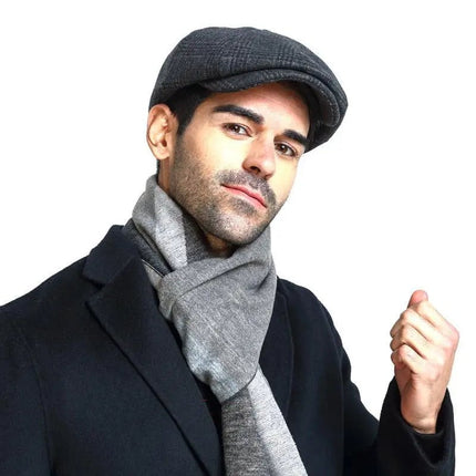 Béret homme en coton - Gris 2 - M (56 - 58cm) | La boutique du chapeau