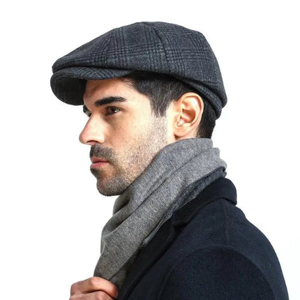 Béret homme en coton - Gris 2 - M (56 - 58cm) | La boutique du chapeau