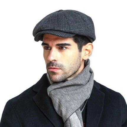 Béret homme en coton - Gris 2 - M (56 - 58cm) | La boutique du chapeau