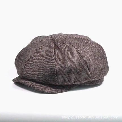 Béret homme en coton - Café - M (56 - 58cm) | La boutique du chapeau