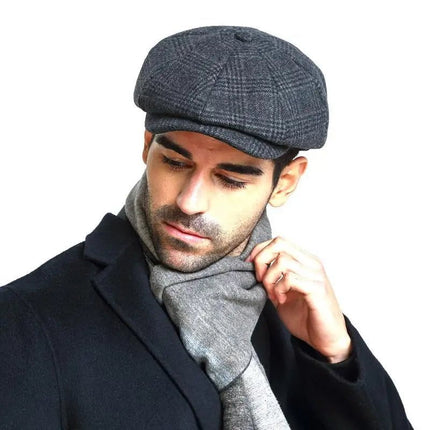 Béret homme en coton - Gris 2 - M (56 - 58cm) | La boutique du chapeau