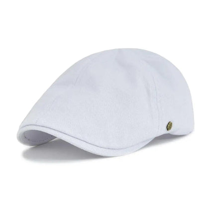 Béret léger en coton - Blanc - L (58 - 59cm) | La boutique du chapeau