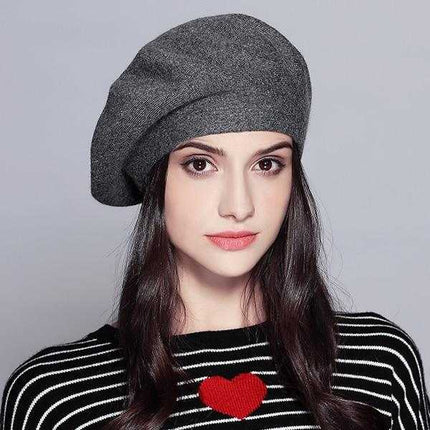 Béret pour femme - Gris 2 - Ajustable (du 54 au 59) | La boutique du chapeau