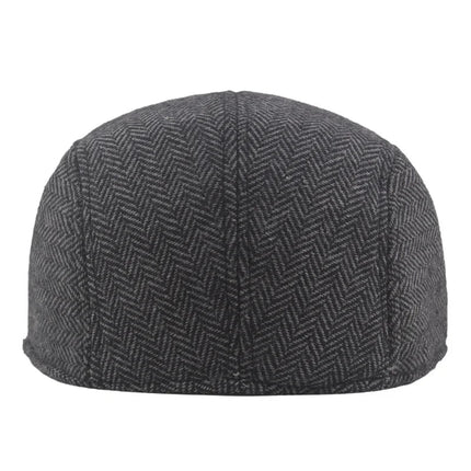 Béret rétro coupe - vent - Style01 - gris foncé - Ajustable (du 54 au 59) | La boutique du chapeau