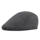Béret rétro coupe - vent - Style01 - gris foncé - Ajustable (du 54 au 59) | La boutique du chapeau