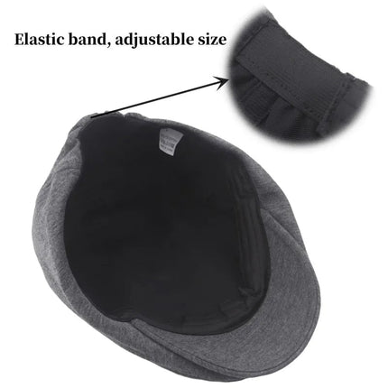 Béret style britannique - Gris foncé - Ajustable (du 54 au 59) | La boutique du chapeau