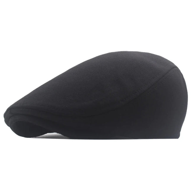 Béret style britannique - Noir - Ajustable (du 54 au 59) | La boutique du chapeau