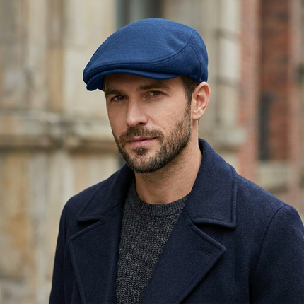 Béret style britannique - bleu - Ajustable (du 54 au 59) | La boutique du chapeau