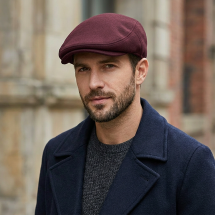 Béret style britannique - bordeau- Ajustable (du 54 au 59) | La boutique du chapeau