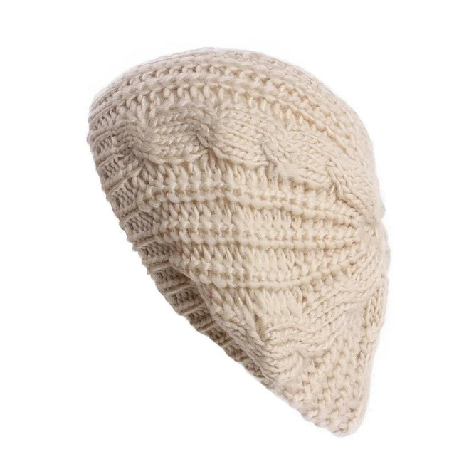 Béret tressé pour femme - Gris - Ajustable (du 54 au 59) | La boutique du chapeau