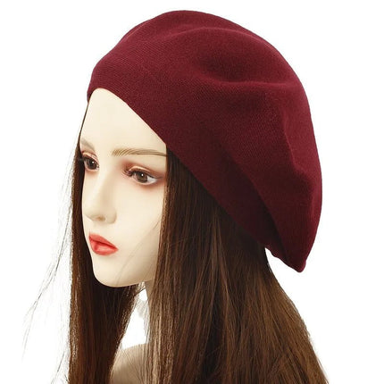Bérets femme en coton - Bordeau - Ajustable (du 54 au 59) | La boutique du chapeau