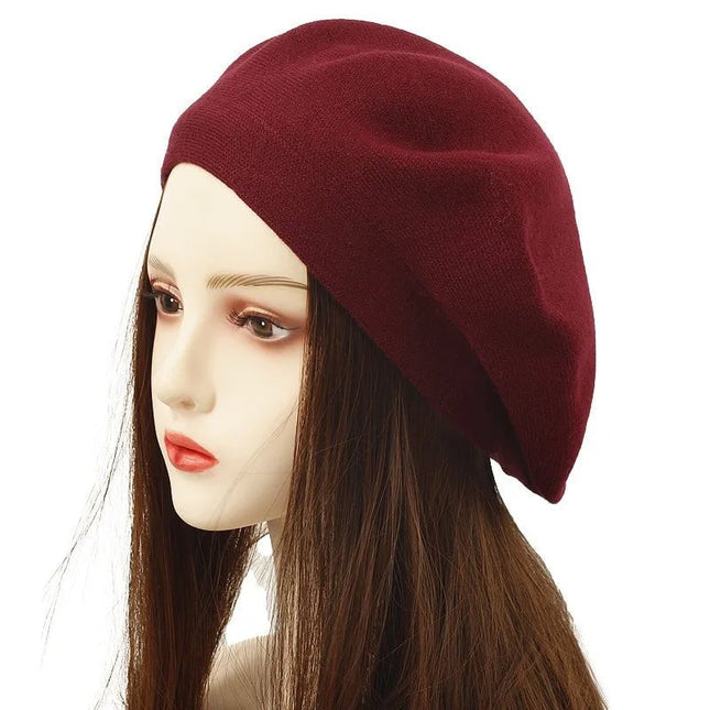 Bérets femme en coton - Bordeau - Ajustable (du 54 au 59) | La boutique du chapeau