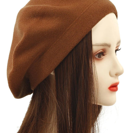 Bérets femme en coton - Café - Ajustable (du 54 au 59) | La boutique du chapeau
