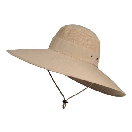 Bob de pêche large bord pour protection solaire - Kaki - XL (60 - 61cm) | La boutique du chapeau