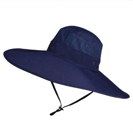 Bob de pêche large bord pour protection solaire - Marine - XL (60 - 61cm) | La boutique du chapeau