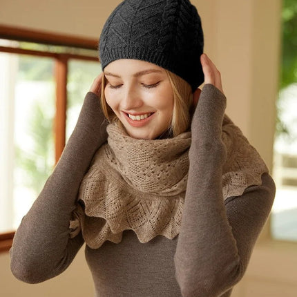 Bonnet 100% cachemire - Rouge - Ajustable (du 54 au 59) | La boutique du chapeau