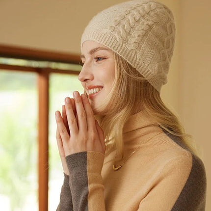 Bonnet 100% cachemire - Rouge - Ajustable (du 54 au 59) | La boutique du chapeau