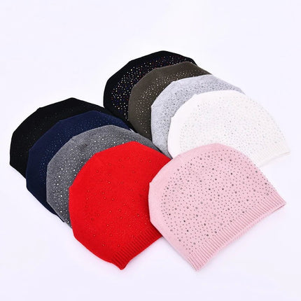 Bonnet à pompon pour femme - Blanc - Ajustable (du 54 au 59) | La boutique du chapeau