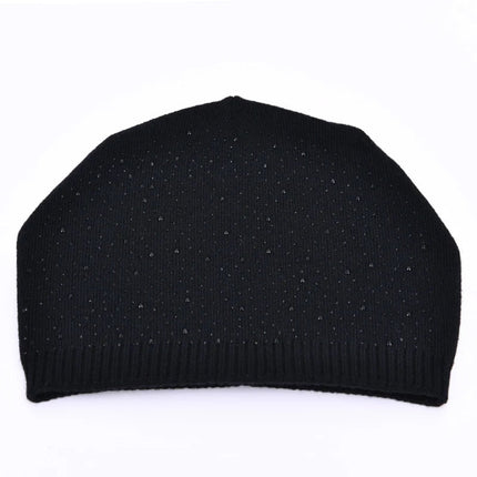 Bonnet à pompon pour femme - Noir 4 - Ajustable (du 54 au 59) | La boutique du chapeau