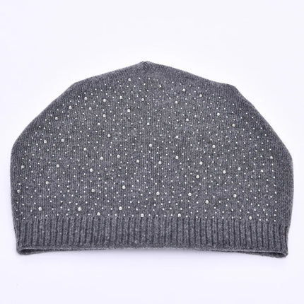 Bonnet à pompon pour femme - Gris/bleu 2 - Ajustable (du 54 au 59) | La boutique du chapeau