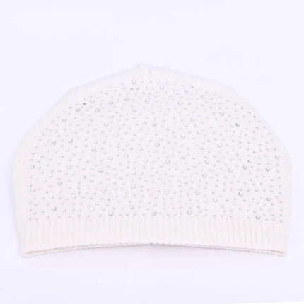 Bonnet à pompon pour femme - Blanc 3 - Ajustable (du 54 au 59) | La boutique du chapeau