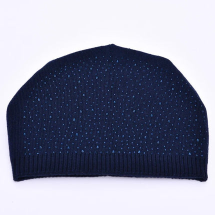 Bonnet à pompon pour femme - Marine - Ajustable (du 54 au 59) | La boutique du chapeau
