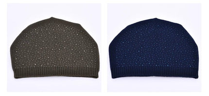 Bonnet à pompon pour femme - Gris clair 3 - Ajustable (du 54 au 59) | La boutique du chapeau