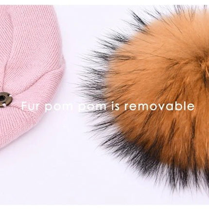 Bonnet à pompon pour femme - Gris clair 3 - Ajustable (du 54 au 59) | La boutique du chapeau