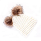 Bonnet à pompons pour femmes - Blanc - Adulte | La boutique du chapeau