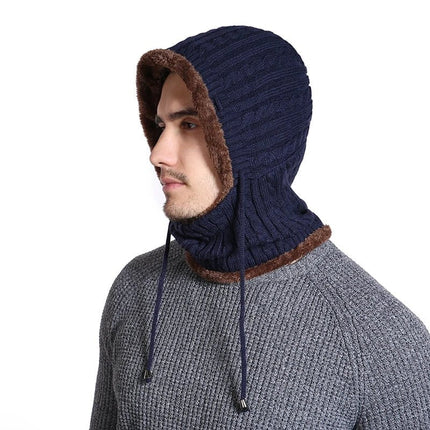 Bonnet avec protection du cou - Bleu - Ajustable (du 54 au 59) | La boutique du chapeau