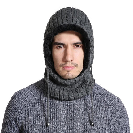 Bonnet avec protection du cou - Bleu - Ajustable (du 54 au 59) | La boutique du chapeau