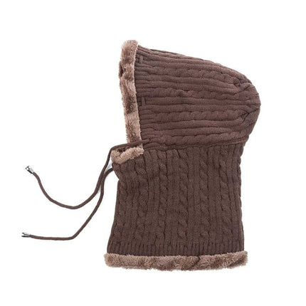 Bonnet avec protection du cou - Café - Ajustable (du 54 au 59) | La boutique du chapeau