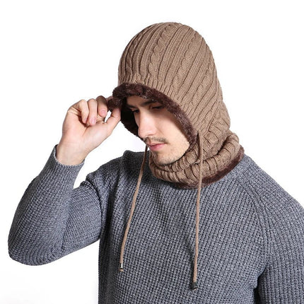 Bonnet avec protection du cou - Bleu - Ajustable (du 54 au 59) | La boutique du chapeau