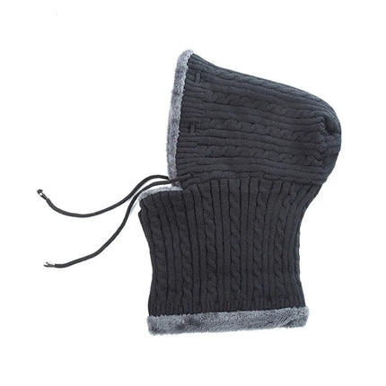 Bonnet avec protection du cou - Bleu - Ajustable (du 54 au 59) | La boutique du chapeau