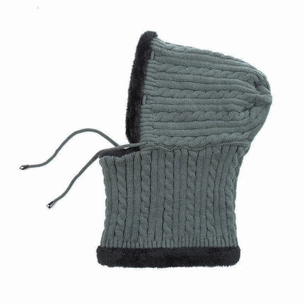 Bonnet avec protection du cou - Gris - Ajustable (du 54 au 59) | La boutique du chapeau